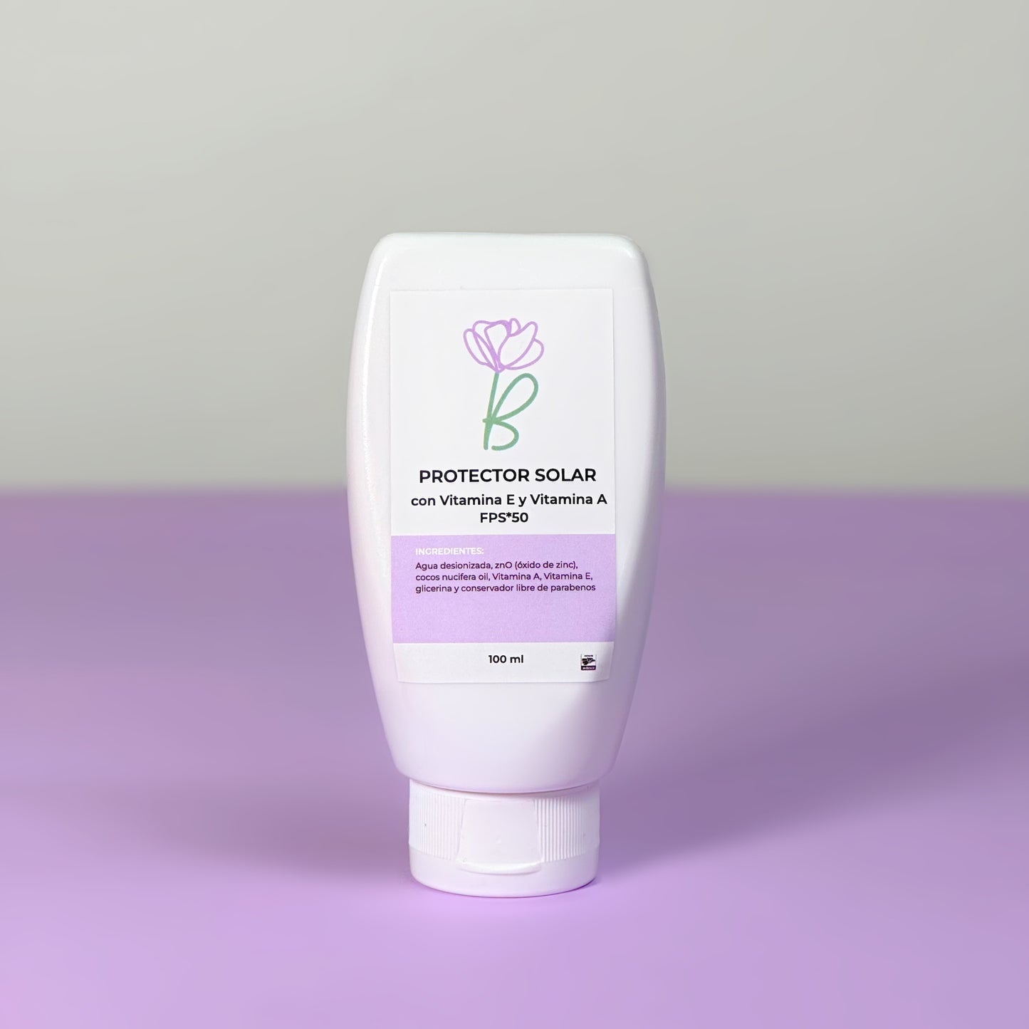 Protector Solar con Vitamina A y Vitamina E FPS50
